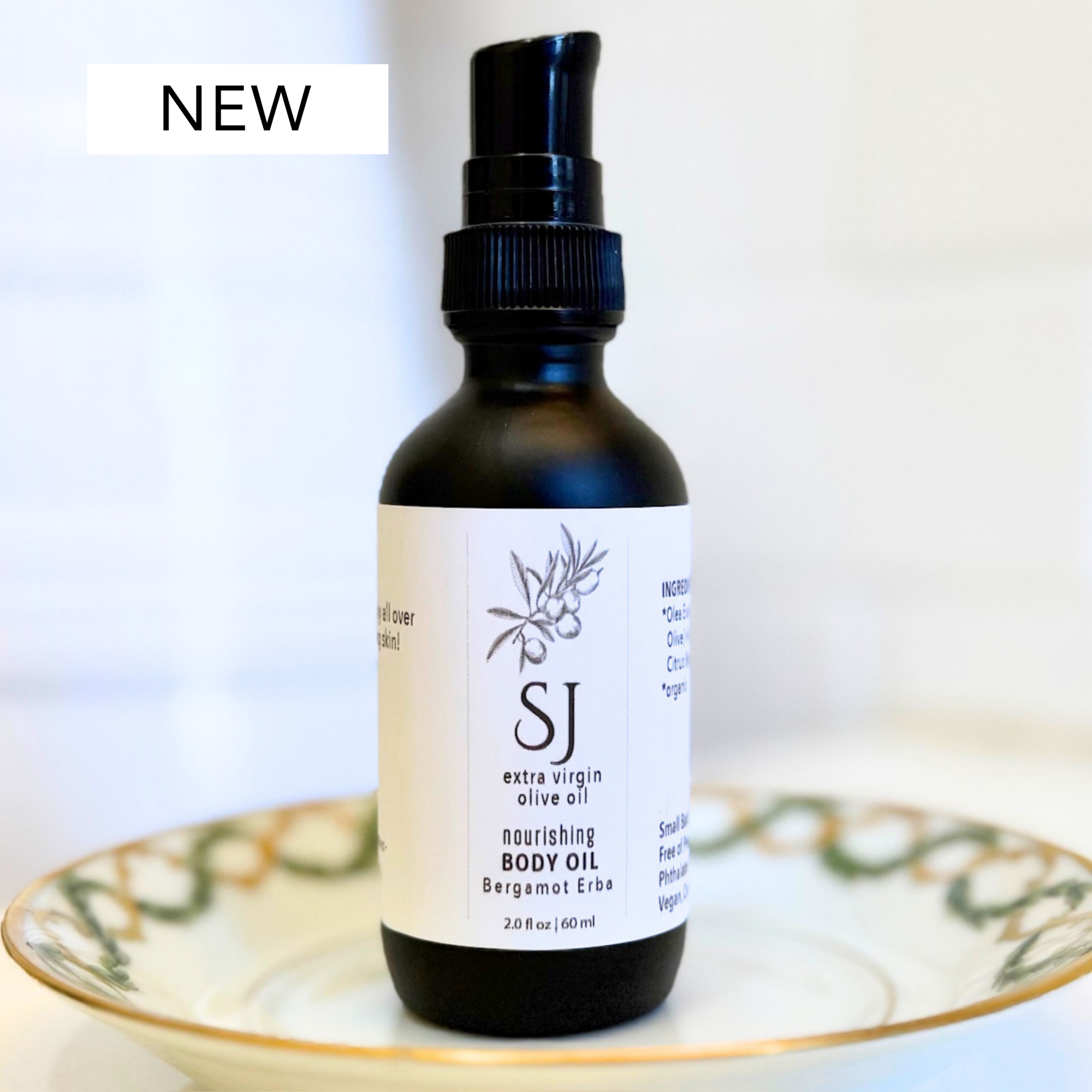 NEW - BERGAMOT ERBA NOURISHING BODY OIL , 2 oz